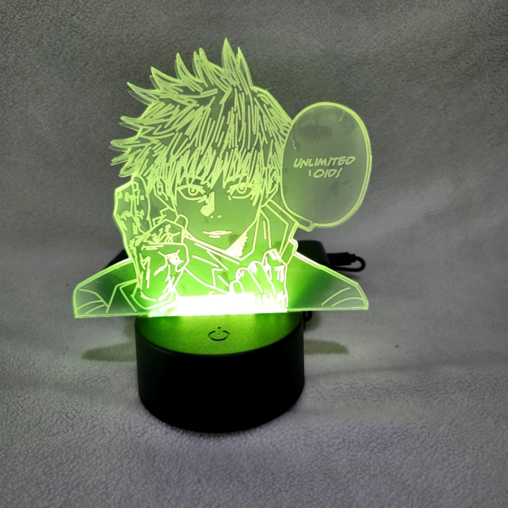 3/$25-Jujutsu Kaisen Anime 3D Night Light 16 Colors Change Touch/Remote LED Gift